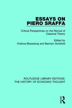 Krishna Bharadwaj, Bertram Schefold - Essays on Piero Sraffa, Häftad
