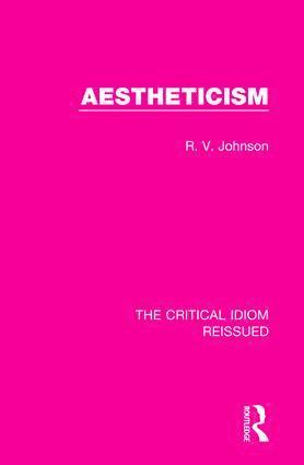 R. V. Johnson - Aestheticism, Häftad