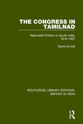 David Arnold - Congress in Tamilnad, Inbunden