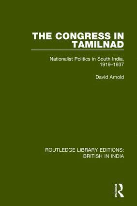 David Arnold - Congress in Tamilnad, Inbunden