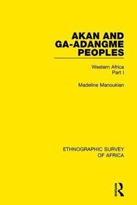 bokomslag Akan and Ga-Adangme Peoples