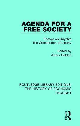 Arthur Seldon - Agenda for a Free Society, Häftad