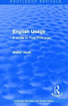 bokomslag Routledge Revivals: English Usage (1986)