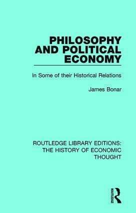 bokomslag Philosophy and Political Economy