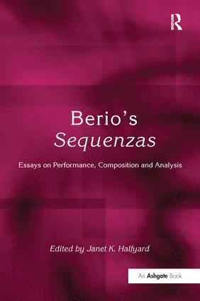 Berio's Sequenzas 1