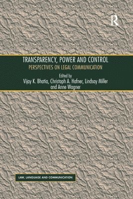 Transparency, Power, and Control 1