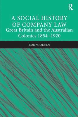 bokomslag A Social History of Company Law