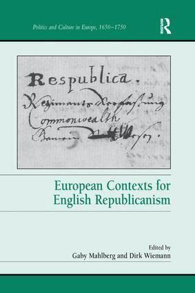 Gaby Mahlberg, Dirk Wiemann - European Contexts for English Republicanism, Häftad