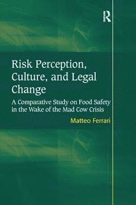 bokomslag Risk Perception, Culture, and Legal Change