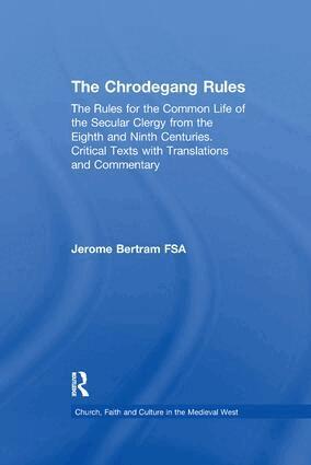 Jerome Bertram - Chrodegang Rules, Häftad