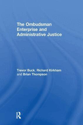 Trevor Buck, Richard Kirkham, Brian Thompson - Ombudsman Enterprise and Administrative Justice, Häftad