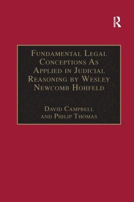 Fundamental Legal Conceptions As Applied in Judicial Reasoning by Wesley Newcomb Hohfeld 1