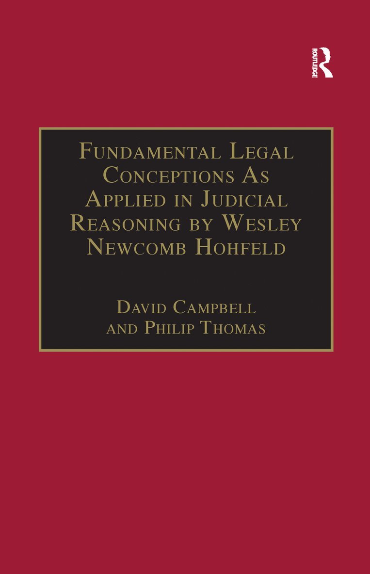 Fundamental Legal Conceptions As Applied in Judicial Reasoning by Wesley Newcomb Hohfeld 1