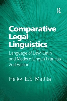 bokomslag Comparative Legal Linguistics