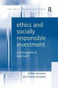 bokomslag Ethics and Socially Responsible Investment