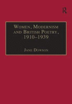 bokomslag Women, Modernism and British Poetry, 19101939