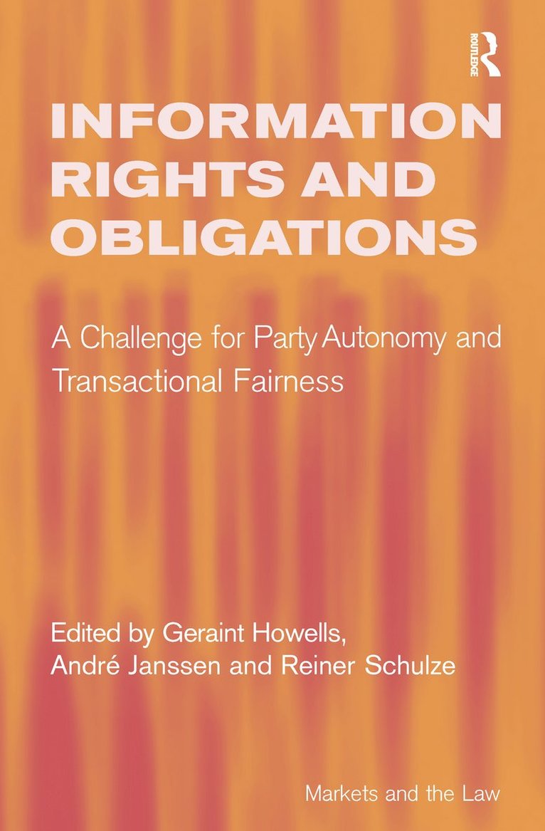 André Janssen, Andre Janssen, Geraint Howells - Information Rights and Obligations, Häftad