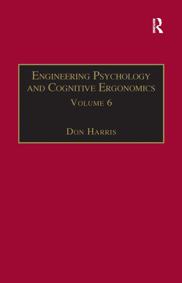 Don Harris - Engineering Psychology and Cognitive Ergonomics, Häftad
