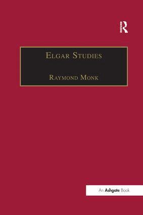 Raymond Monk - Elgar Studies, Häftad