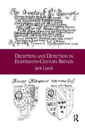 Jack Lynch - Deception and Detection in Eighteenth-Century Britain, Häftad