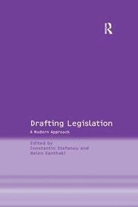 bokomslag Drafting Legislation