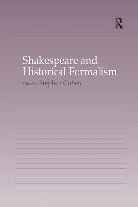 bokomslag Shakespeare and Historical Formalism