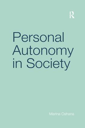 bokomslag Personal Autonomy in Society