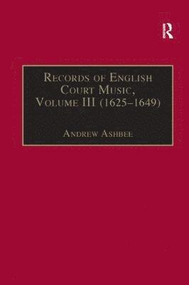 bokomslag Records of English Court Music