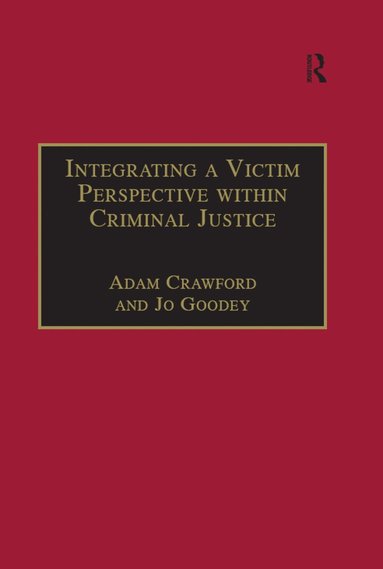 bokomslag Integrating a Victim Perspective within Criminal Justice