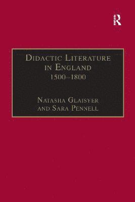 Didactic Literature in England 15001800 1