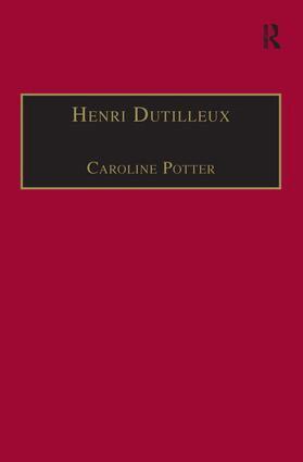Caroline Potter - Henri Dutilleux, Häftad