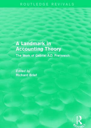 Richard Brief - Routledge Revivals: A Landmark in Accounting Theory (1996), Inbunden