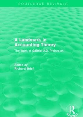 bokomslag Routledge Revivals: A Landmark in Accounting Theory (1996)