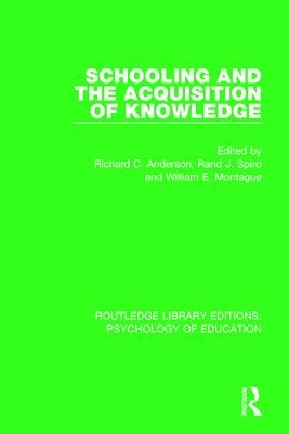 bokomslag Schooling and the Acquisition of Knowledge