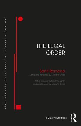 Santi Romano - Legal Order, Inbunden