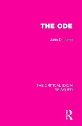 John D. Jump - Ode, Inbunden
