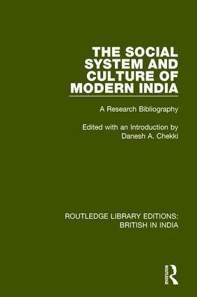 Danesh A. Chekki - Social System and Culture of Modern India, Häftad