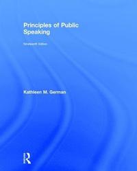 bokomslag Principles of Public Speaking