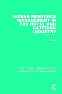 bokomslag Human Resource Management in the Hotel and Catering Industry