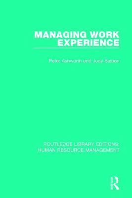 Managing Work Experience 1