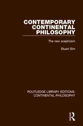 Contemporary Continental Philosophy 1