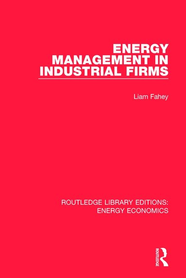 bokomslag Energy Management in Industrial Firms