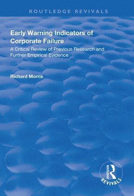 bokomslag Early Warning Indicators of Corporate Failure