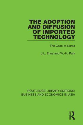 J.L. Enos, W.-H. Park - Adoption and Diffusion of Imported Technology, Inbunden