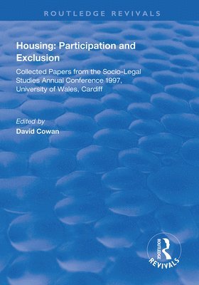 bokomslag Housing: Participation and Exclusion