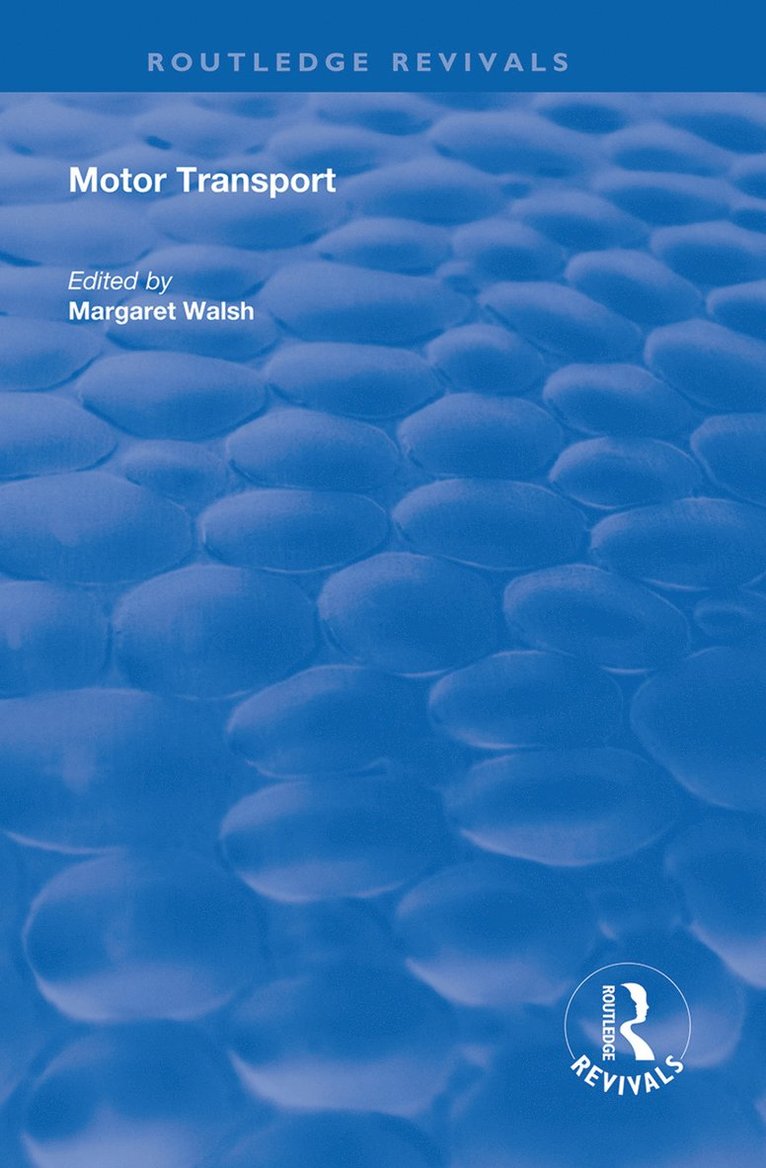 Margaret Walsh - Motor Transport, Häftad