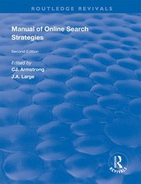 bokomslag Manual of Online Search Strategies