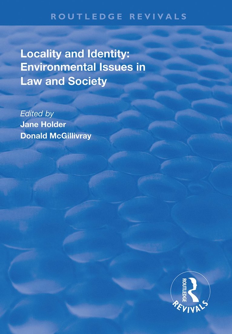 Jane Holder, Donald McGillivary - Locality and Identity, Inbunden