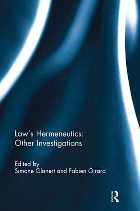 Simone Glanert, Fabien Girard - Law's Hermeneutics, Häftad