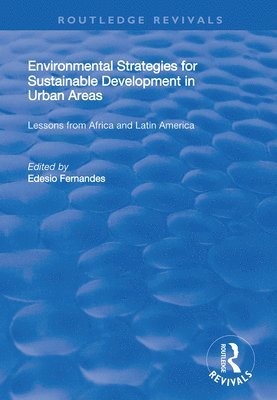Environmental Strategies for Sustainable Developments in Urban Areas 1